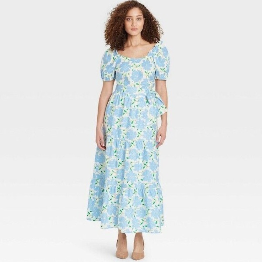 NWT Who What Wear Blue Floral Matching Set